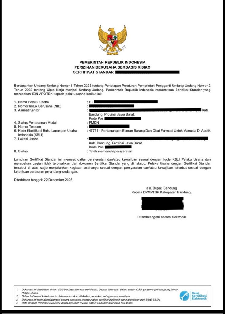 Izin Apotek Terbaru 2026 08112121508 - Jasa pembuatan PT | Jasa ...
