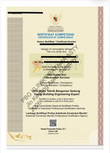 contoh SKK Jasa Konstruksi terbaru